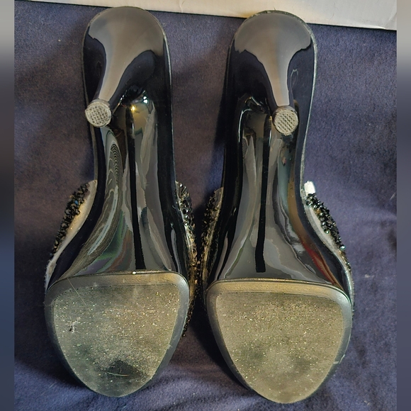 Women's Rhinestone Super High Heels 5 1/2" - Picture 5 of 6